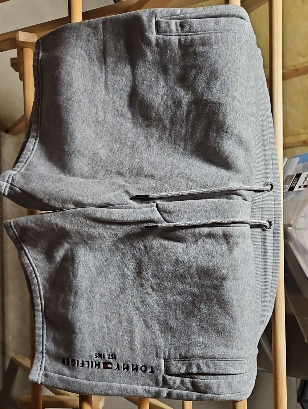 Tommy Hilfiger Light Gray Logo Fleece Shorts